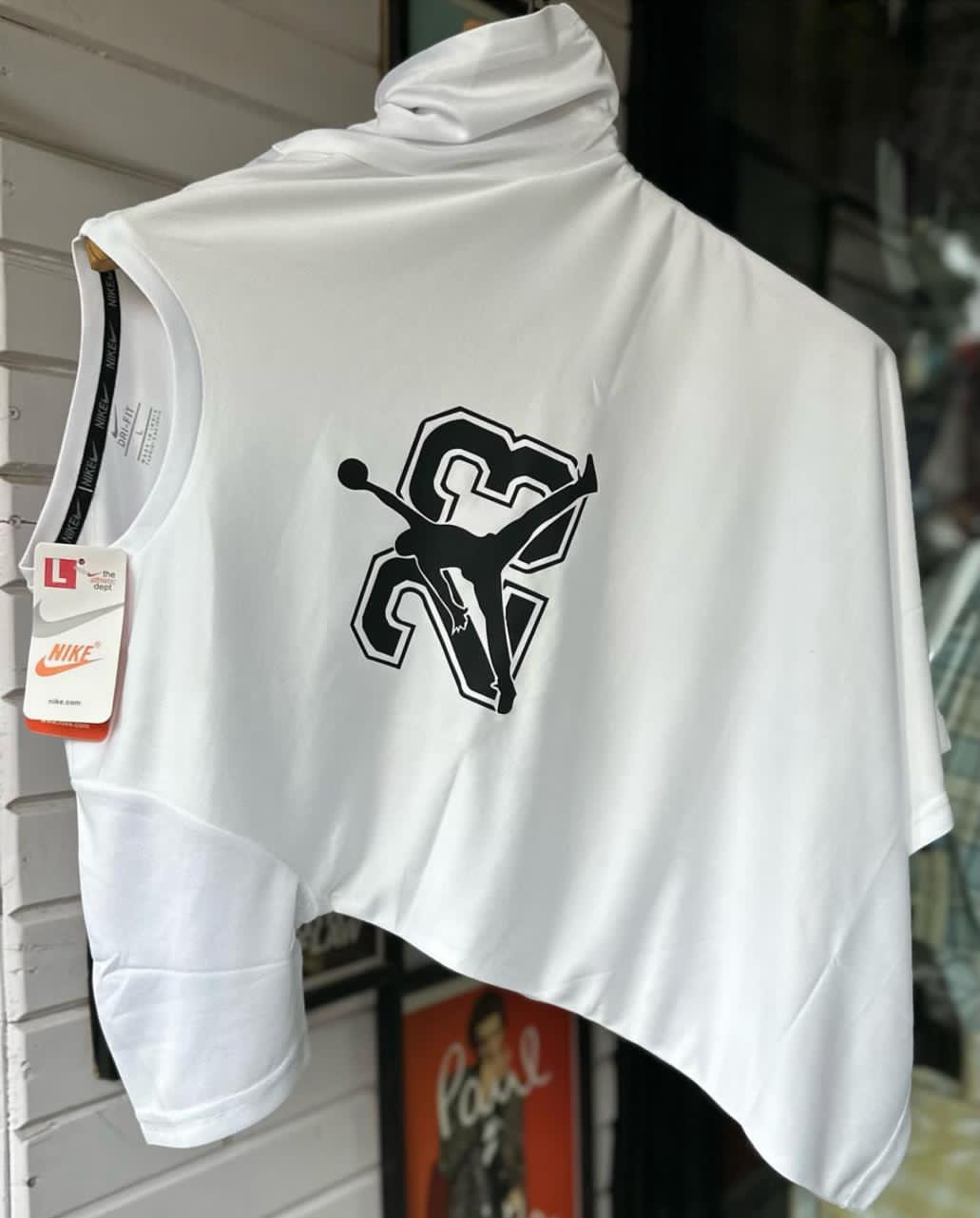Men's Graphic Printed White Casual T-Shirt