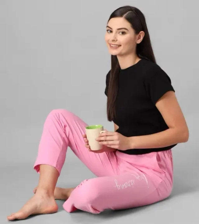 Women's Cotton Blend Straight Fit Trouser