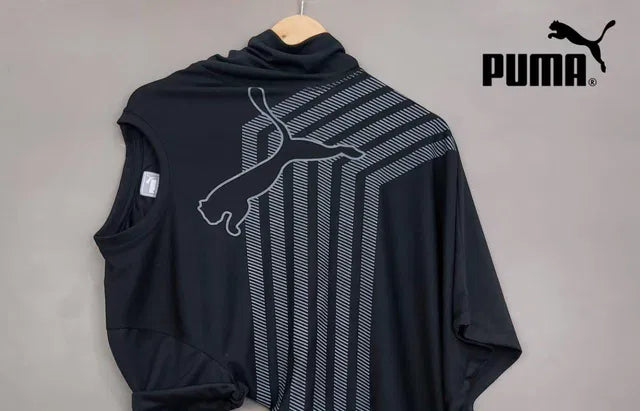 Men's Athletic Striped Black T-Shirt