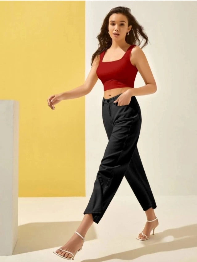 Women's Cotton Blend Solid Top