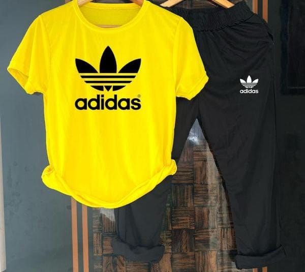 Men's Stylish Summer Tracksuit (Yellow & Black)