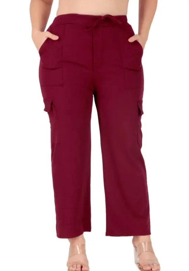 Women's Cotton Blend Straight Fit Trouser