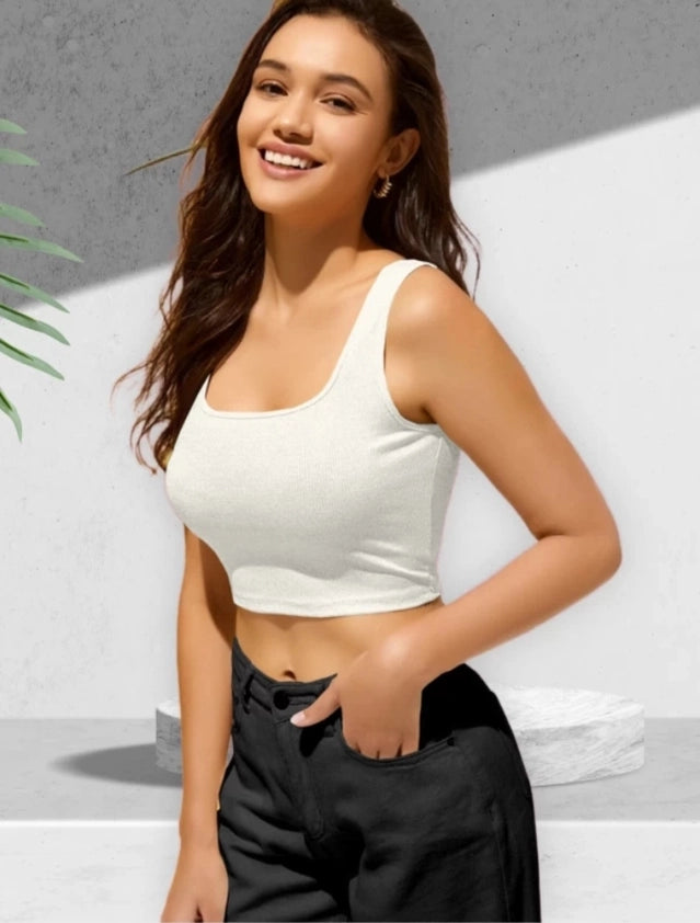 Women's Cotton Blend Solid Top
